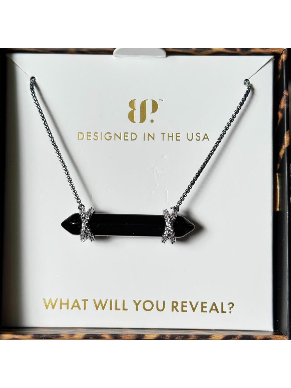 Bomb Party UNTAMED "Killer Instinct" Necklace on Hematite NK14994
